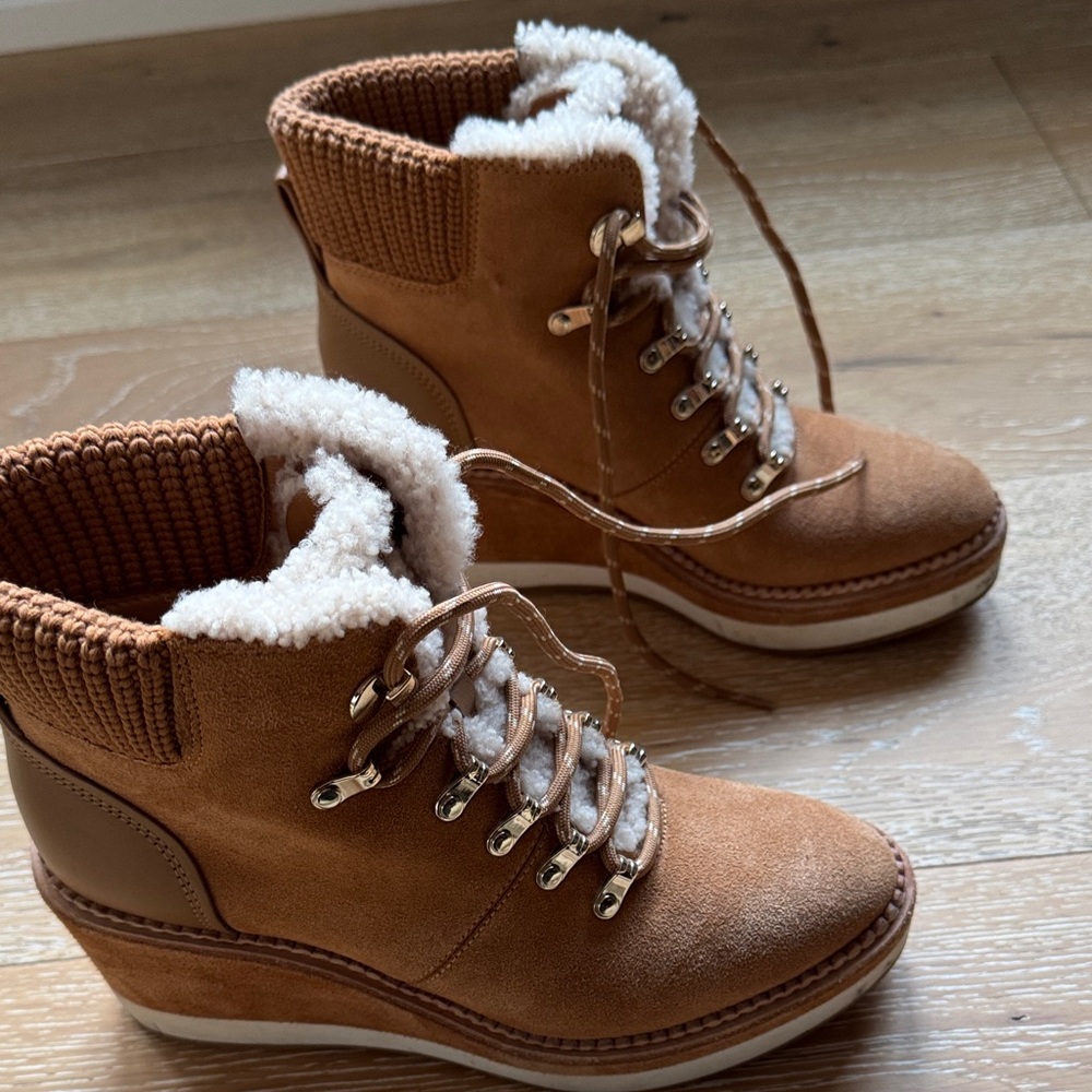 Kate Spade Cozy Brown Ankle Boots